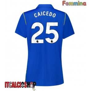Chelsea Moises Caicedo #25 Prima Maglia Femmina 2026-27 Manica Corta Chelsea Moises Caicedo #25 Prima Maglia Femmina 2026-27 Manica Corta